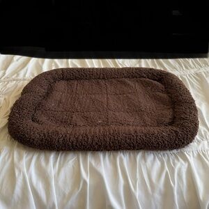 Fur Dog Crate Mat, 24” L X 14” W X 3.25” H, Brown